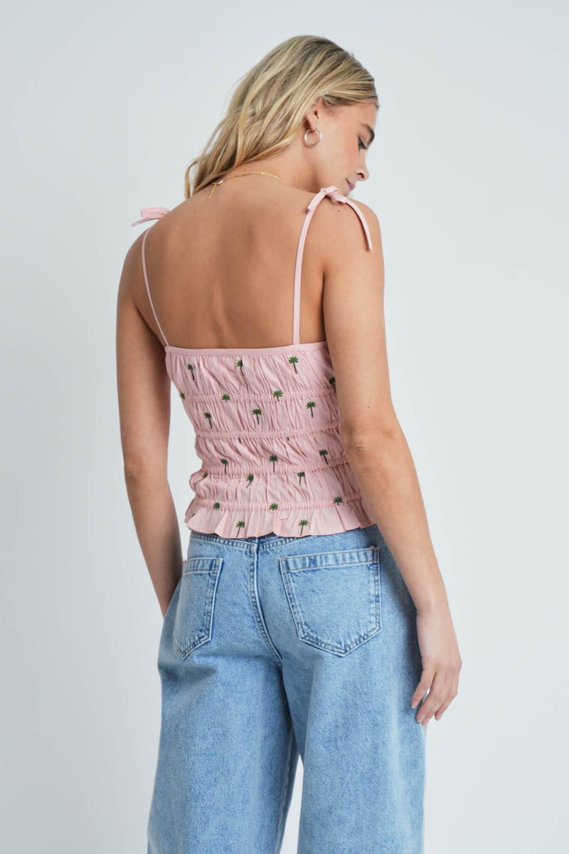 RERO EMBROIDERED TOP