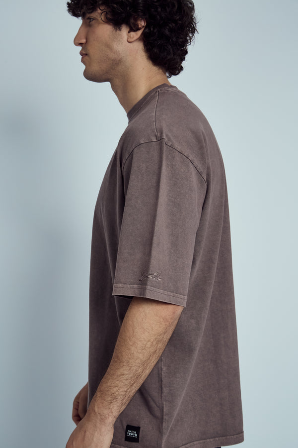 AMELL ACID WASHED RELAXED FIT T-SHIRT