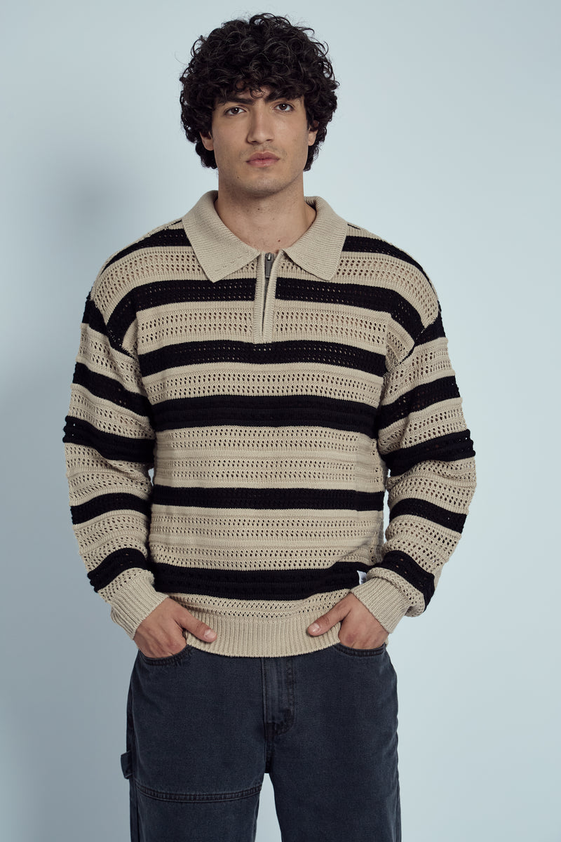 MEADE KNITTED STRIPE JUMPER