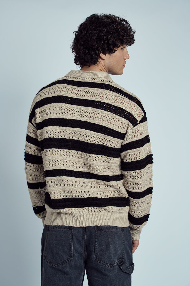 MEADE KNITTED STRIPE JUMPER