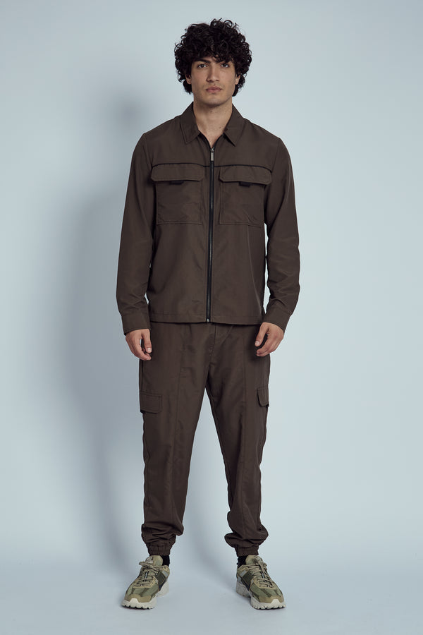 HUGO RIPSTOP ZIP THROUGH OVERSHIRT