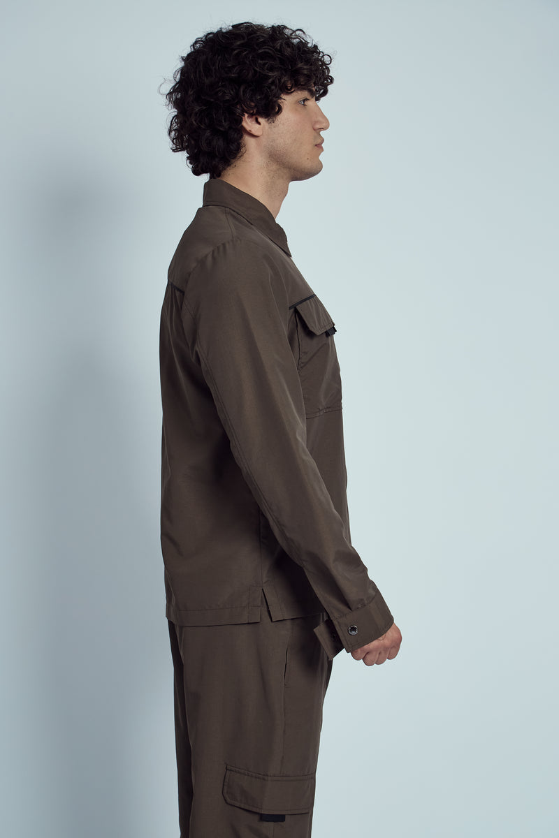 HUGO RIPSTOP ZIP THROUGH OVERSHIRT