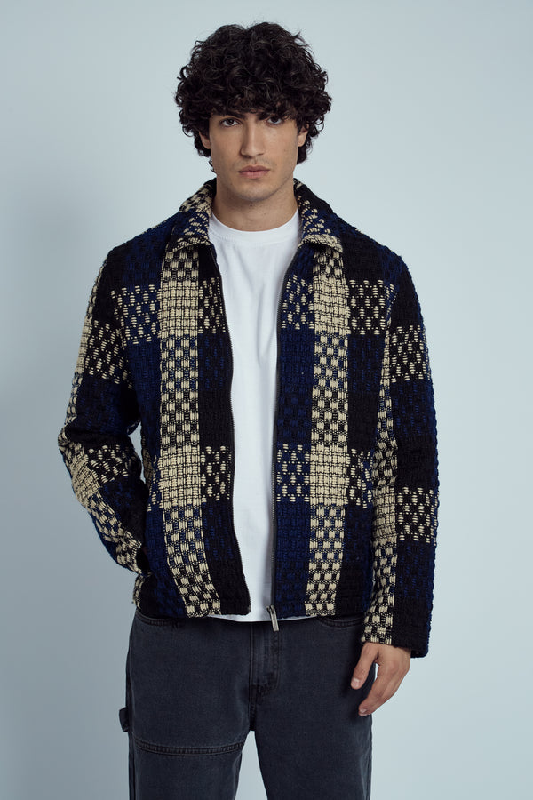 HARRIS HEAVYWEIGHT JACQUARD CHECK JACKET