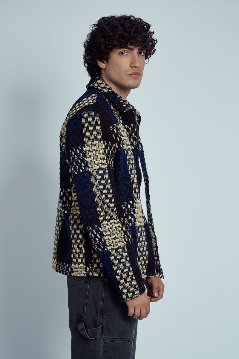 HARRIS HEAVYWEIGHT JACQUARD CHECK JACKET