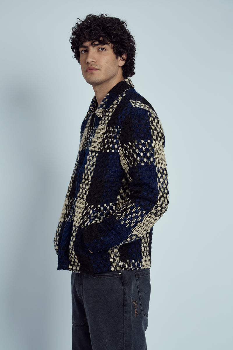 HARRIS HEAVYWEIGHT JACQUARD CHECK JACKET