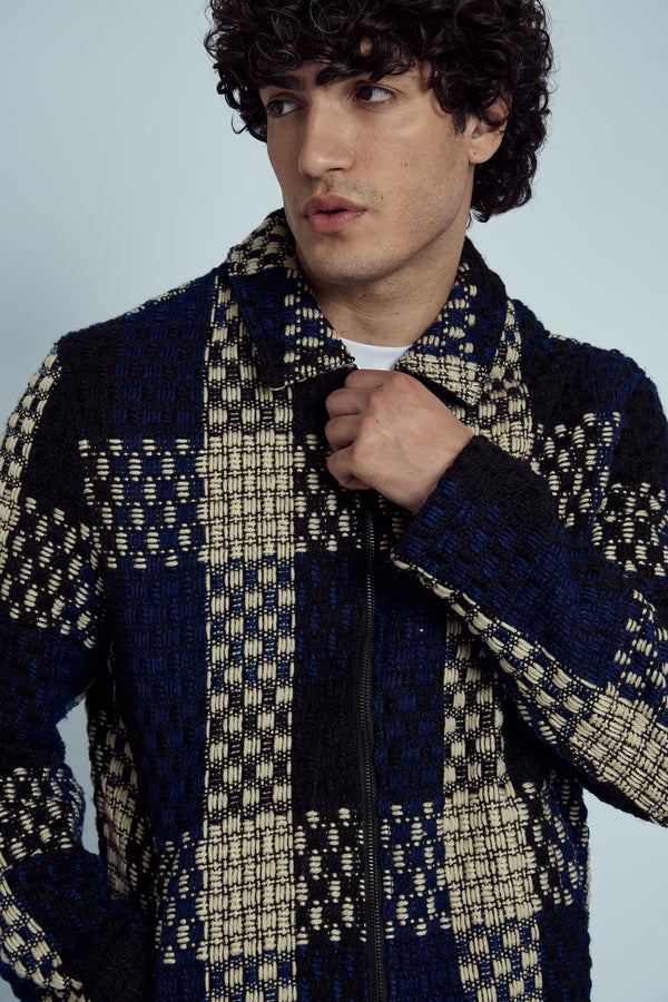 HARRIS HEAVYWEIGHT JACQUARD CHECK JACKET