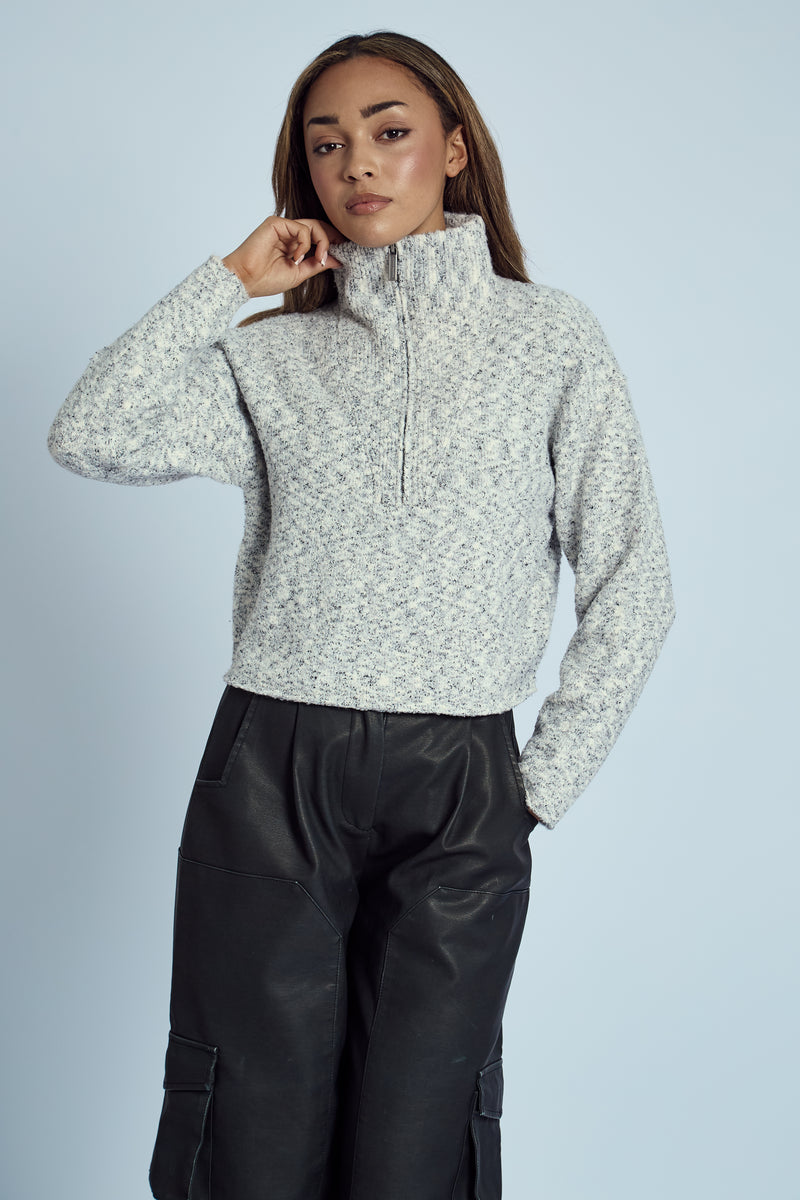 LAUREL HALF ZIP KNITTED JUMPER