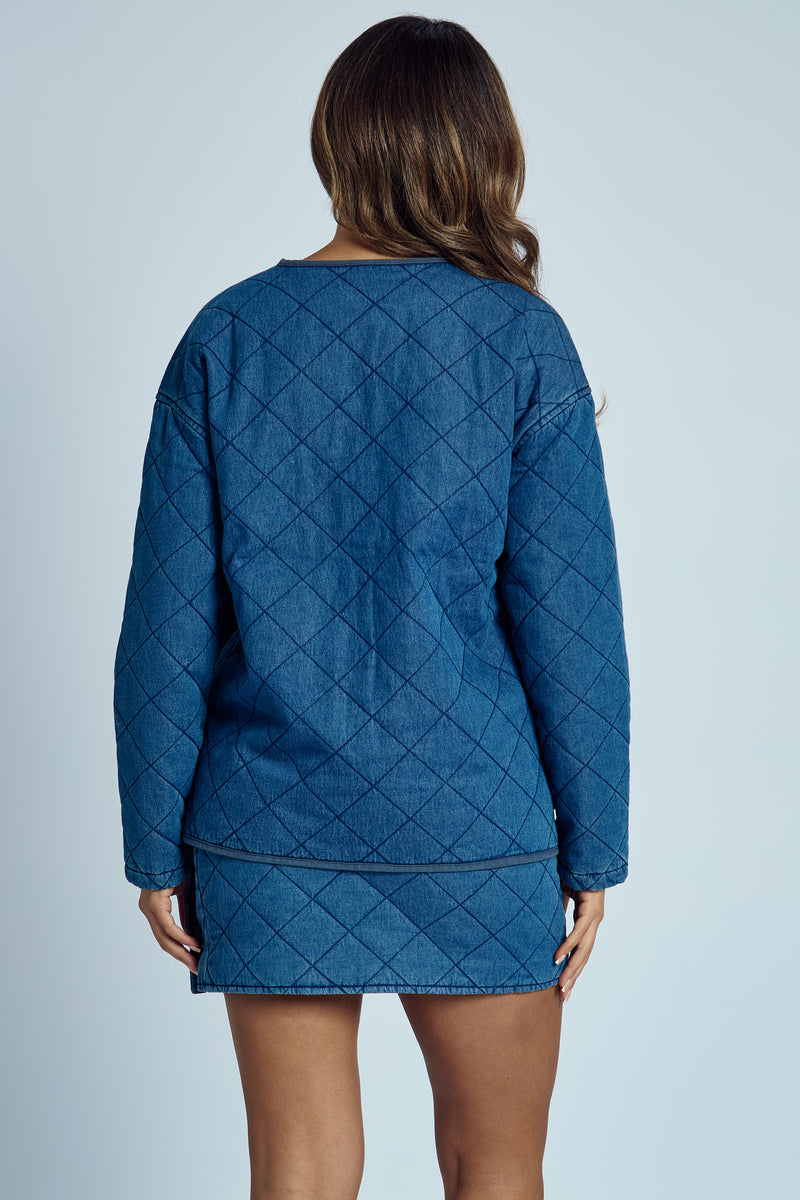 NADIA QUILTED WASHED JACKET