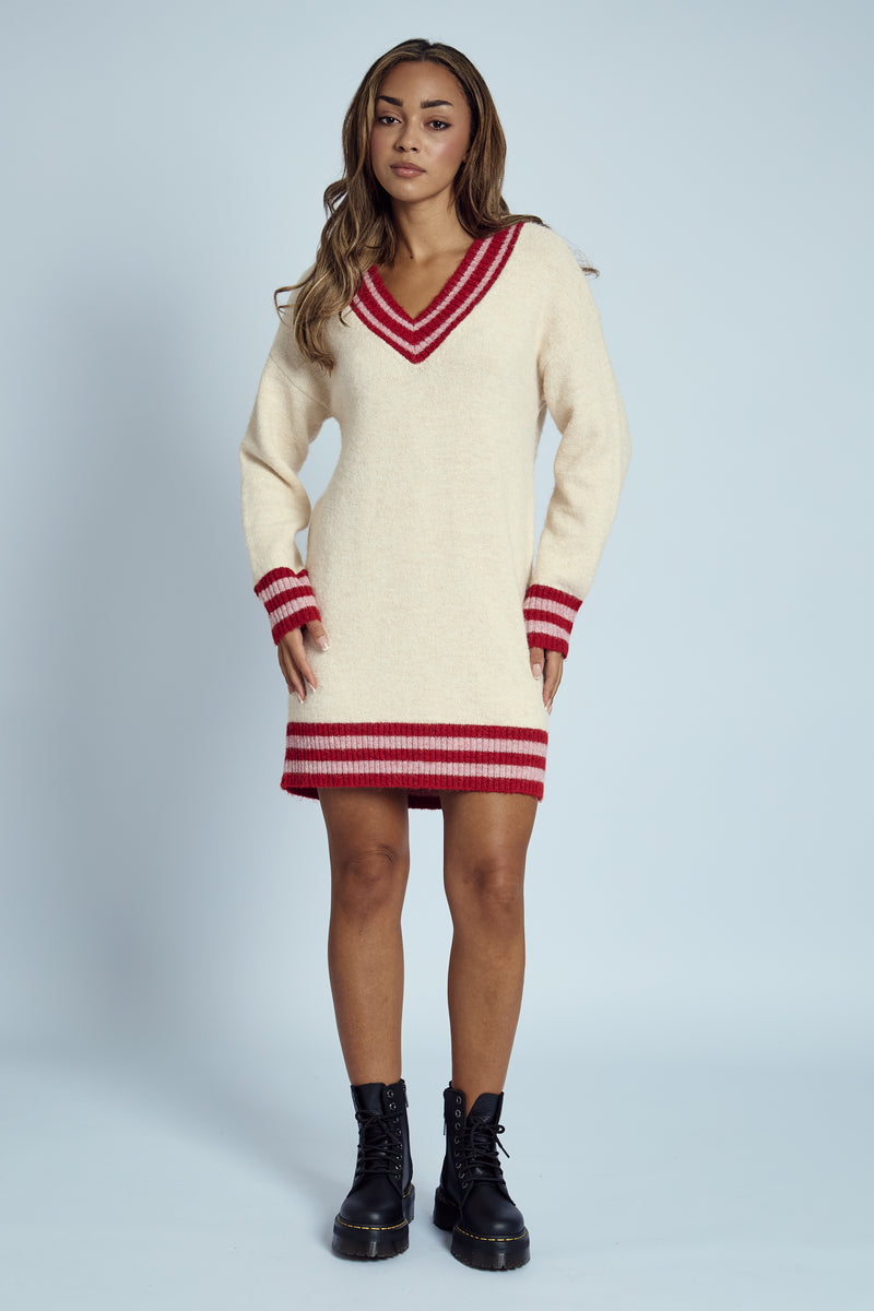 THEA KNIT MINI JUMPER DRESS