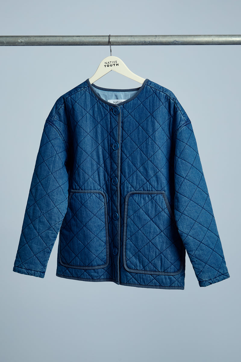 NADIA QUILTED WASHED JACKET