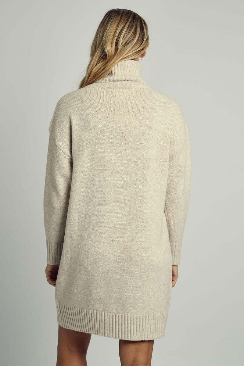 INAYA CROSS STITCH KNITTED MINI DRESS