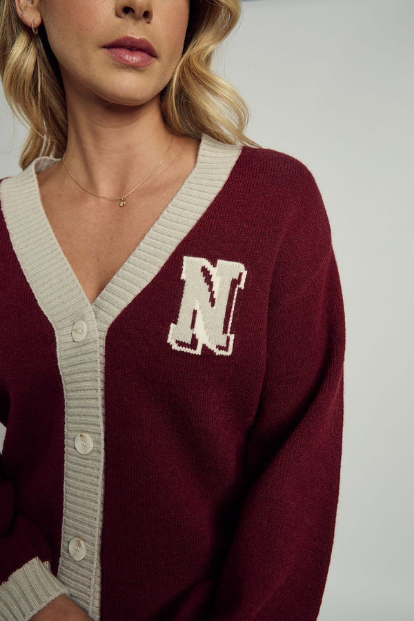 DAKOTA VARSITY KNITTED CARDIGAN