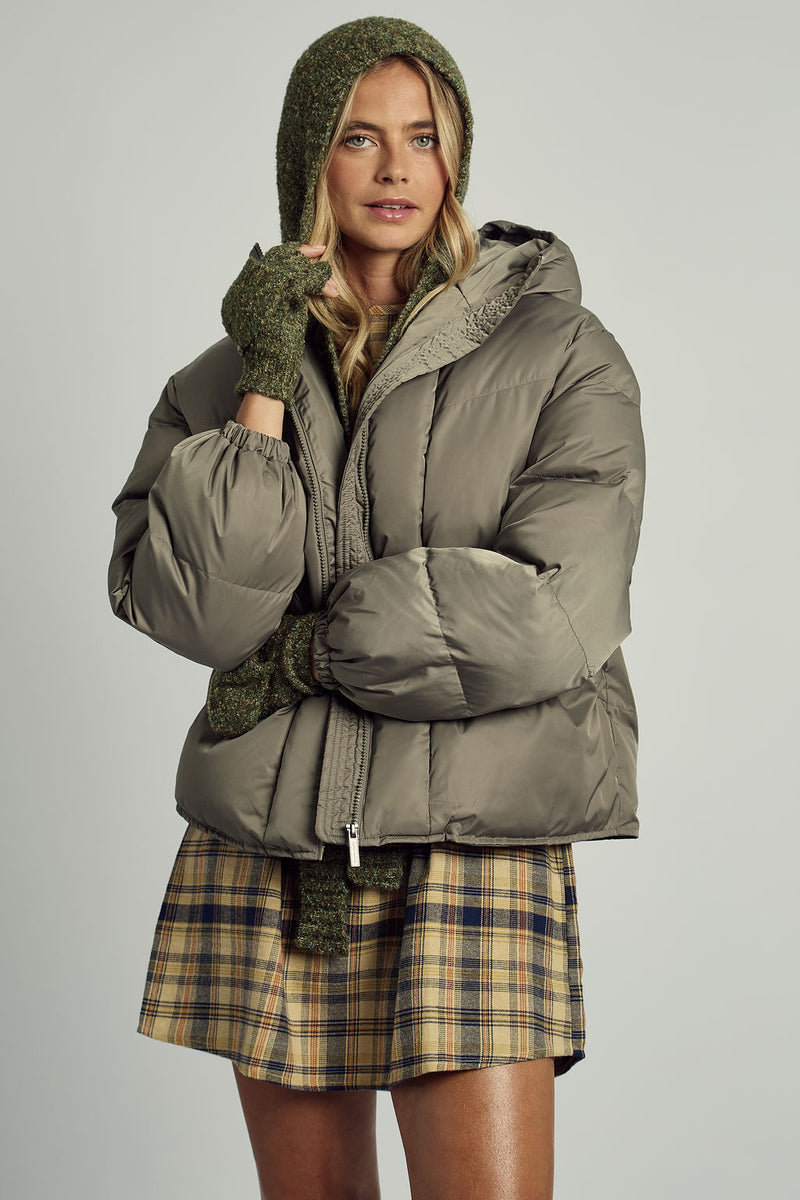 NILEN KHAKI PUFFER COAT
