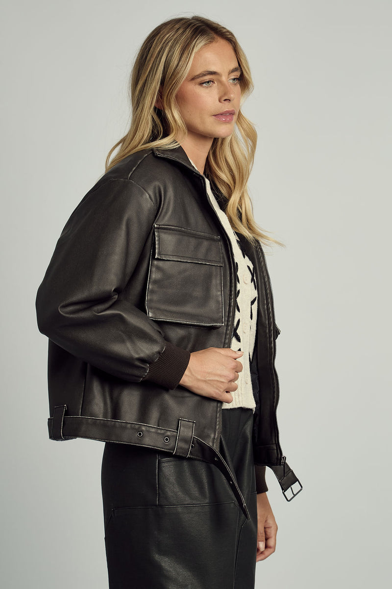 REMI CROSS STITCH KNITTED CARDIGAN