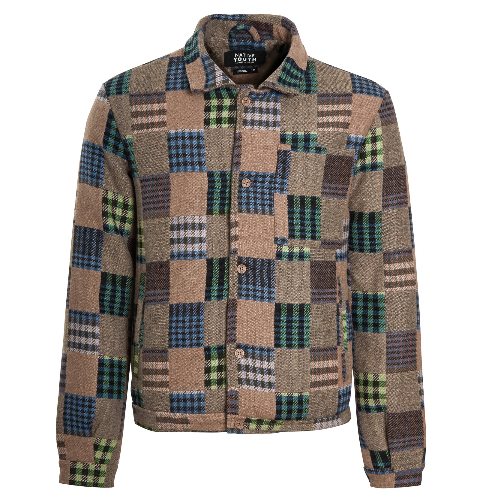 EMRYS PATCHWORK CHECK JACQUARD JACKET – Native Youth