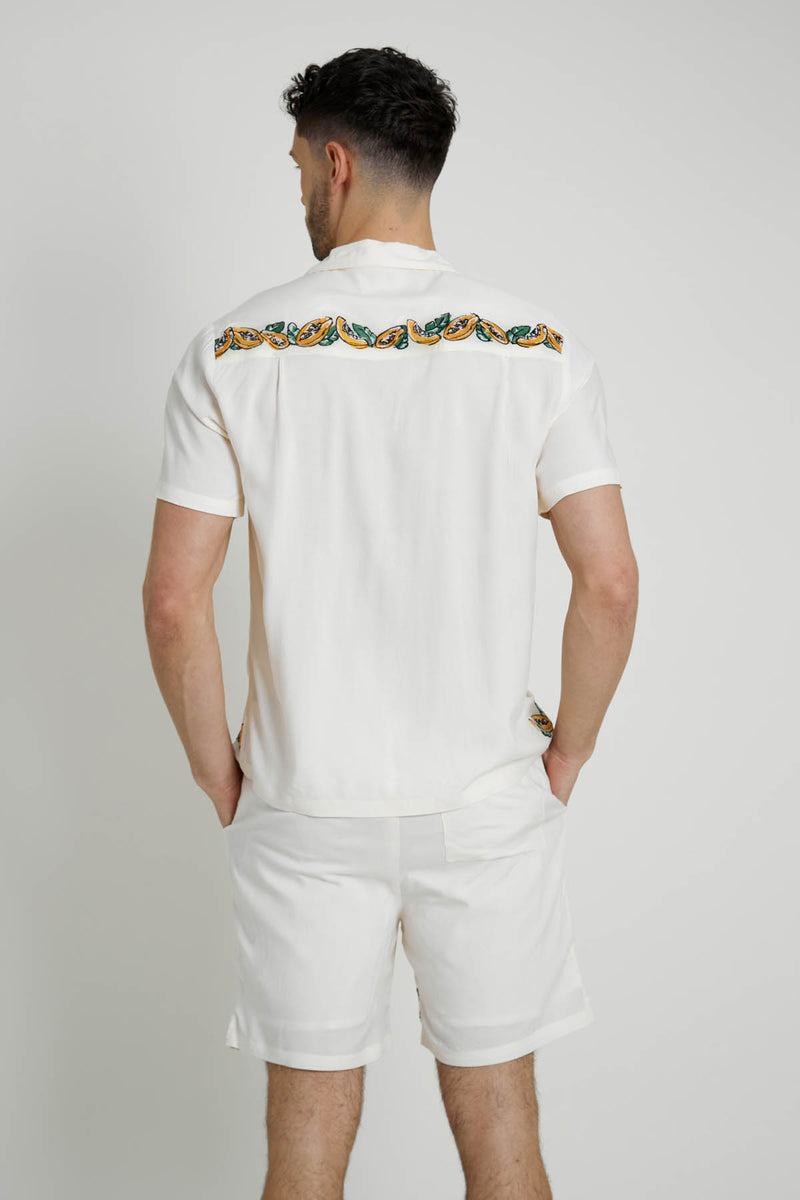 ETAERIO FRUIT EMBROIDERED ECOVERO VISCOSE SHIRT