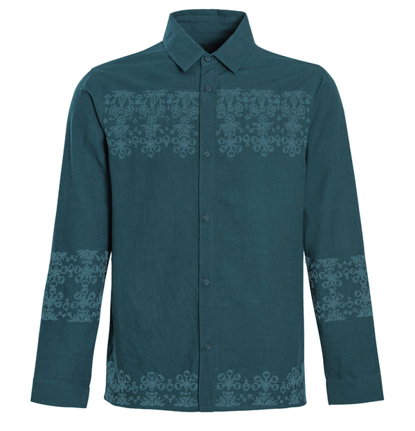 GAGE EMBROIDERED LINEN SHIRT