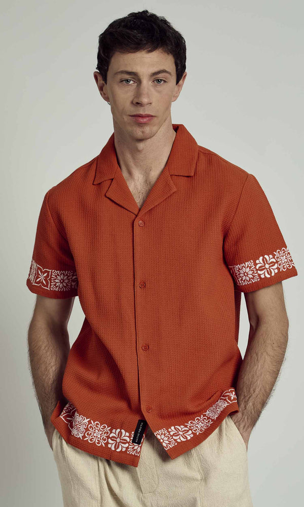 BRUCE WASHED WAFFLE SHIRT