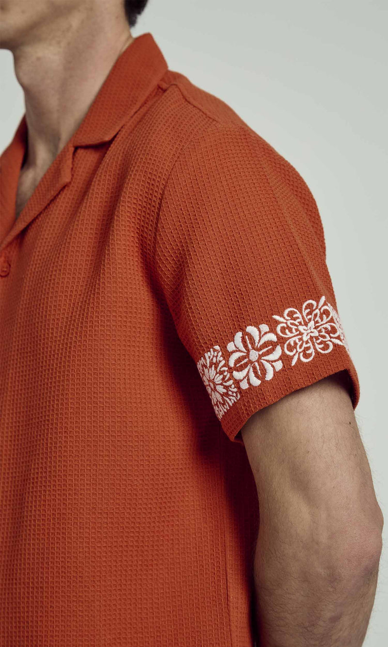 BRUCE WASHED WAFFLE SHIRT