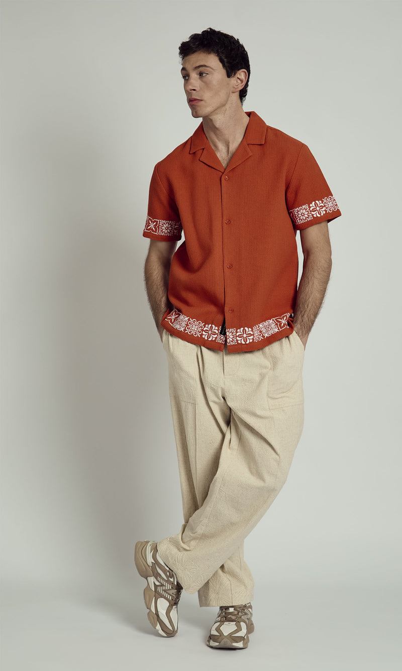 BRUCE WASHED WAFFLE SHIRT