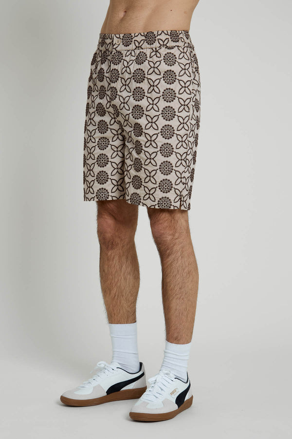 HUTTON EMBROIDERED SHORT