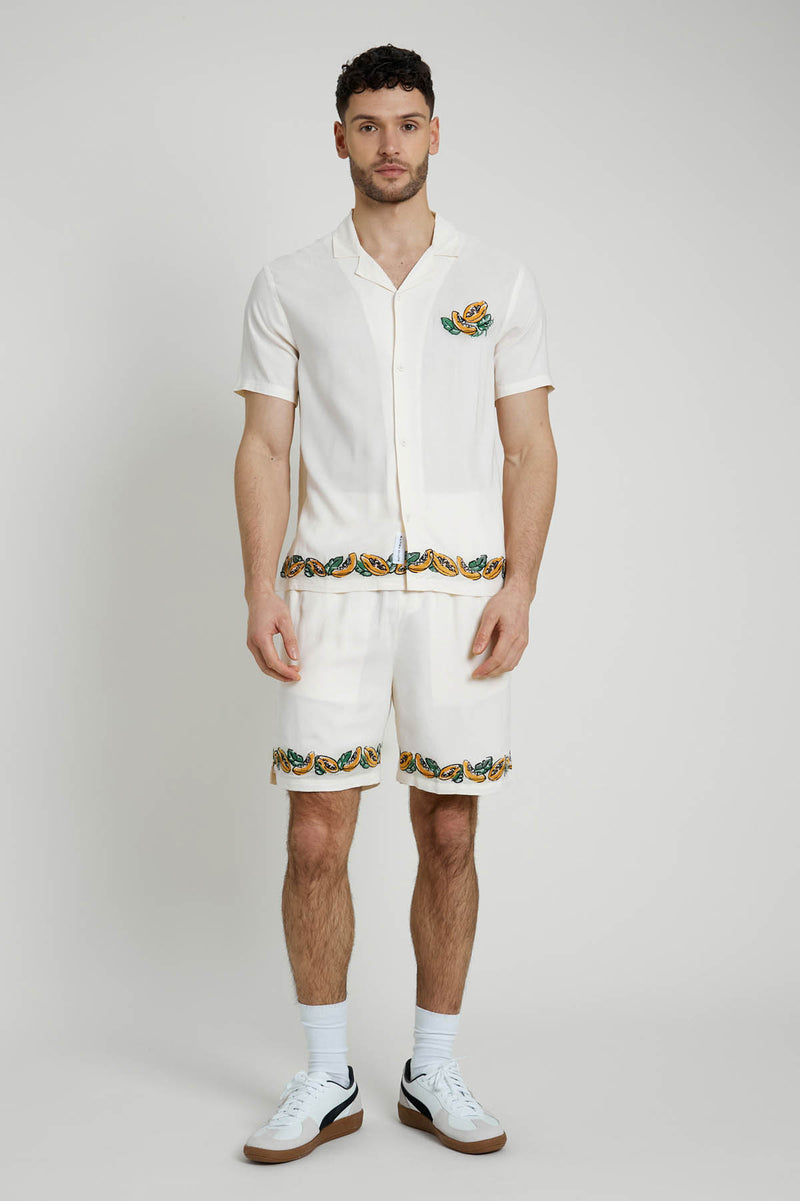 ETAERIO EMBROIDERED SHORT