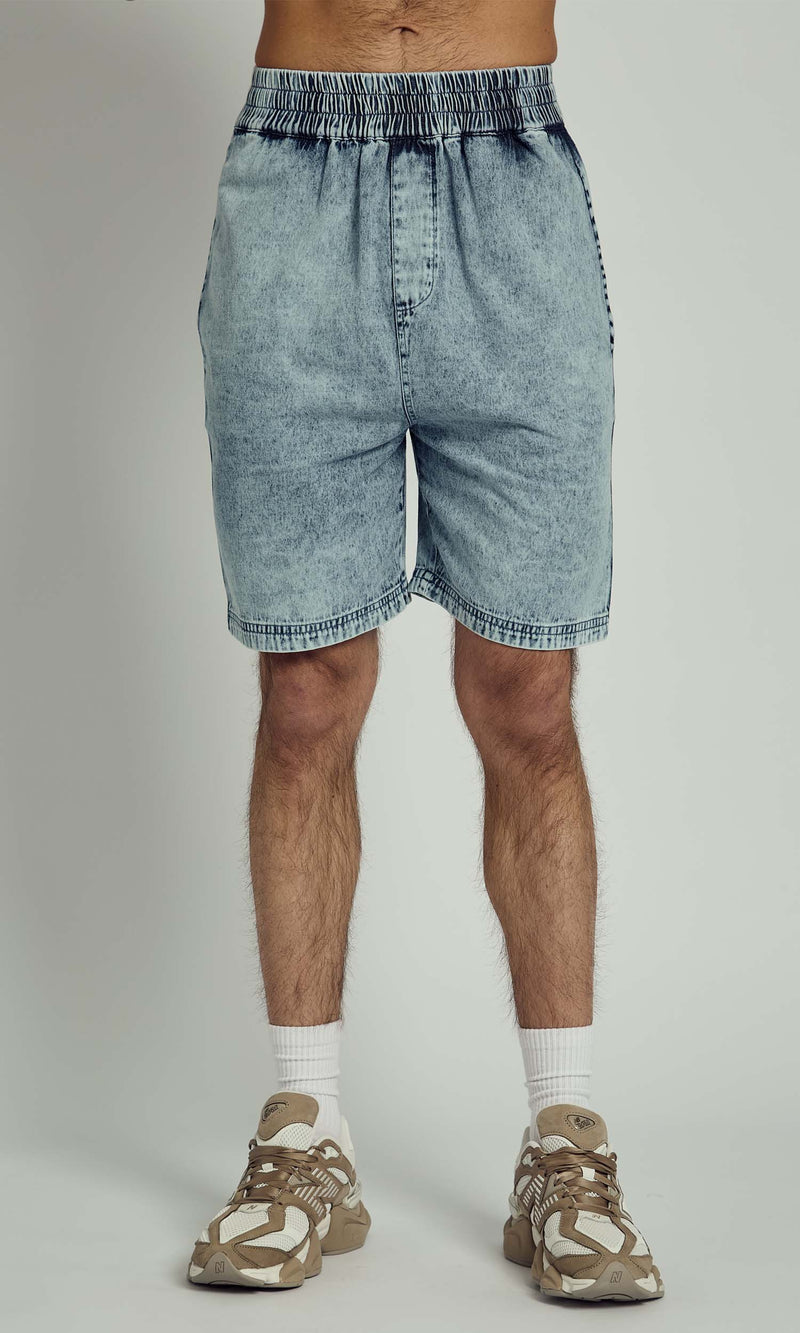 LYNX PULL ON DENIM SHORT