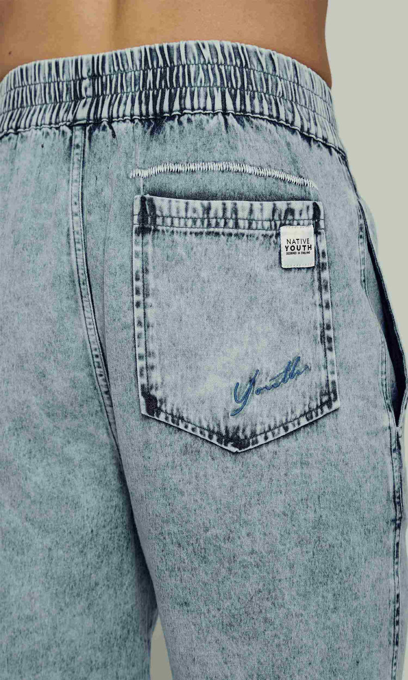 LYNX PULL ON DENIM SHORT