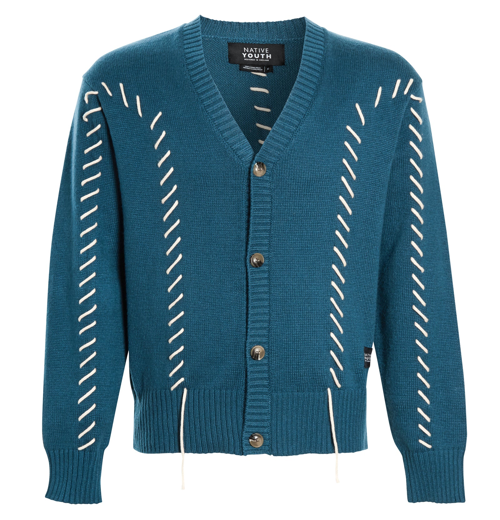 LANCE KNITTED CARDIGAN WITH LACE UP DETAIL – Native Youth