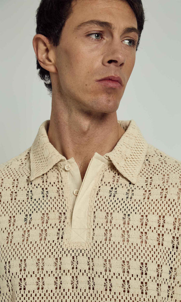DENNIS CROCHET RUGBY POLO