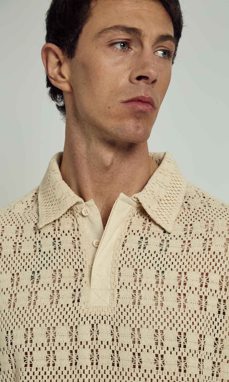 DENNIS CROCHET RUGBY POLO