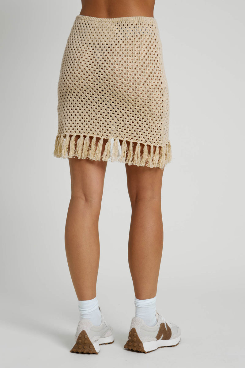 TOMITA KNITTED MINI SKIRT