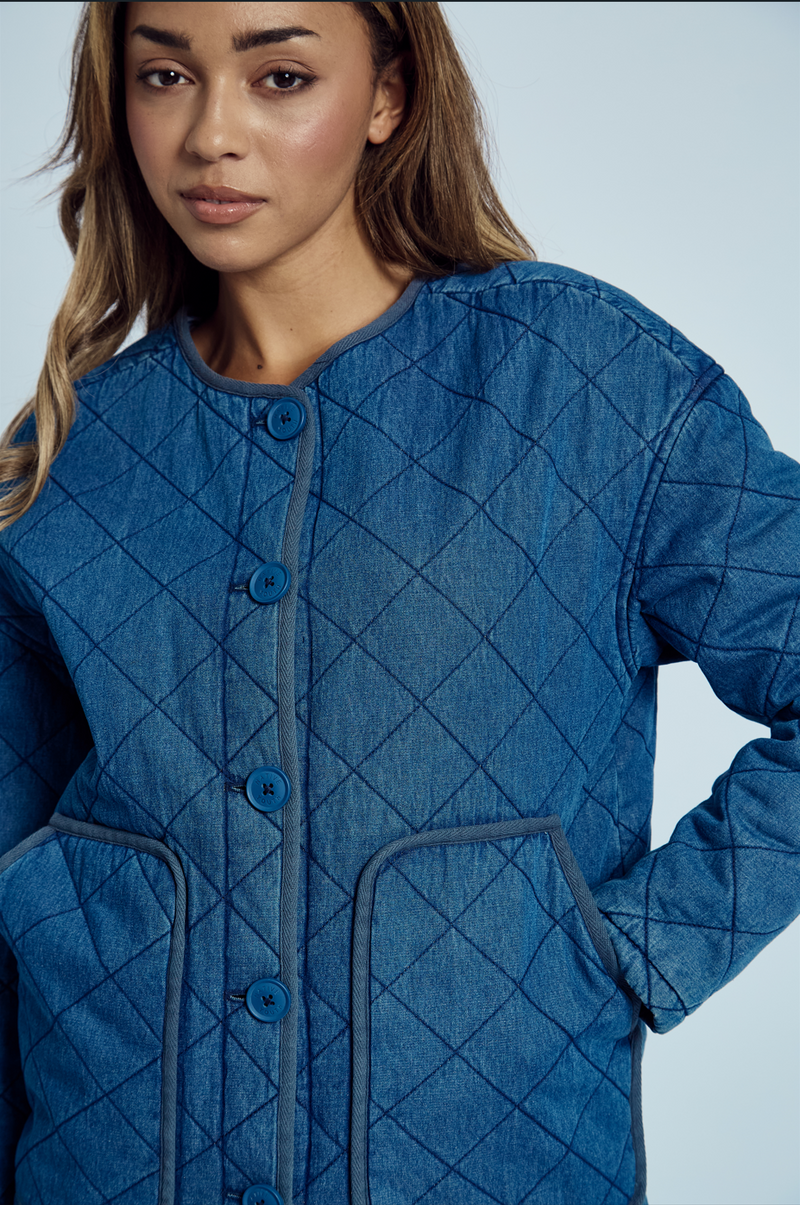 NADIA QUILTED WASHED JACKET