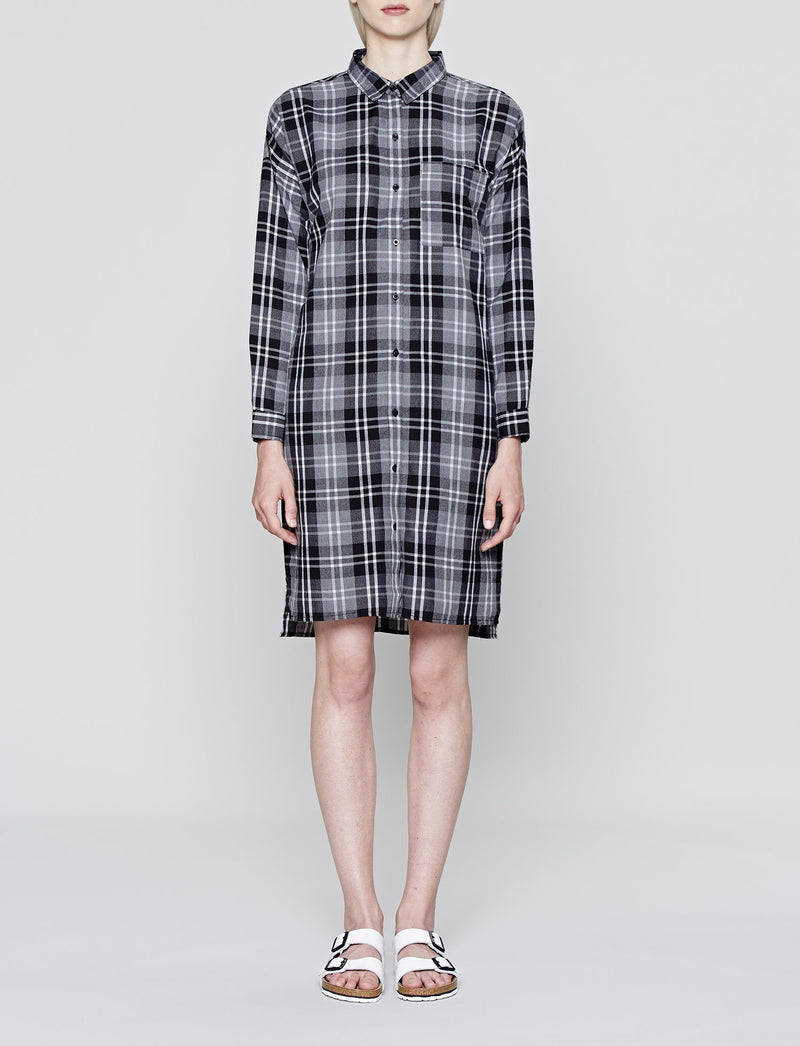 Longline Dipped Hem Shirt Dress